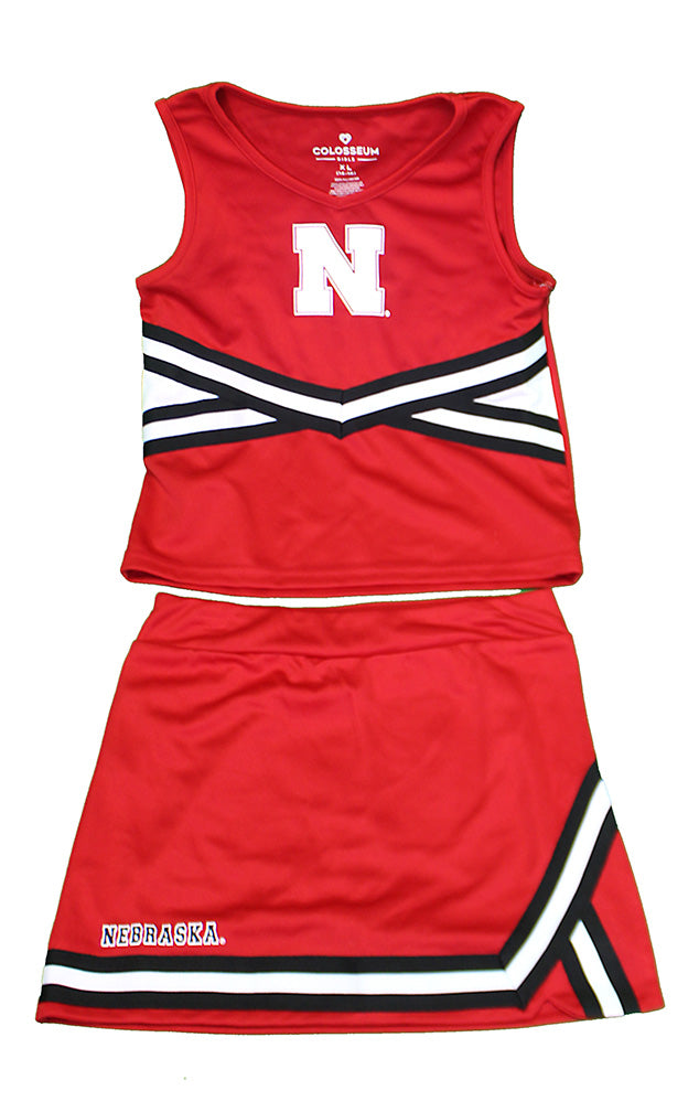 Youth Girls Nebraska Carousel Cheerleader Set
