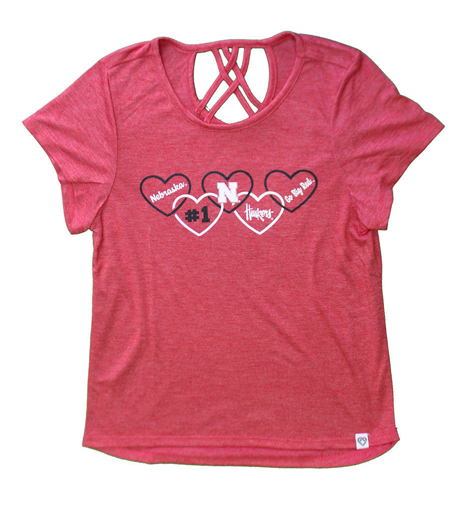 Youth Girls Nebraska Love To Laugh Strappy Top