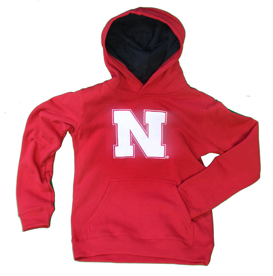 Youth Huskers Iron N Hoodie
