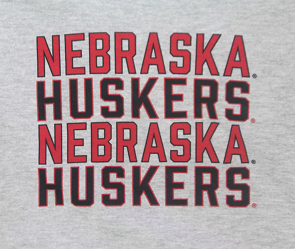 Youth Oxford Nebraska Huskers Essential Crewneck