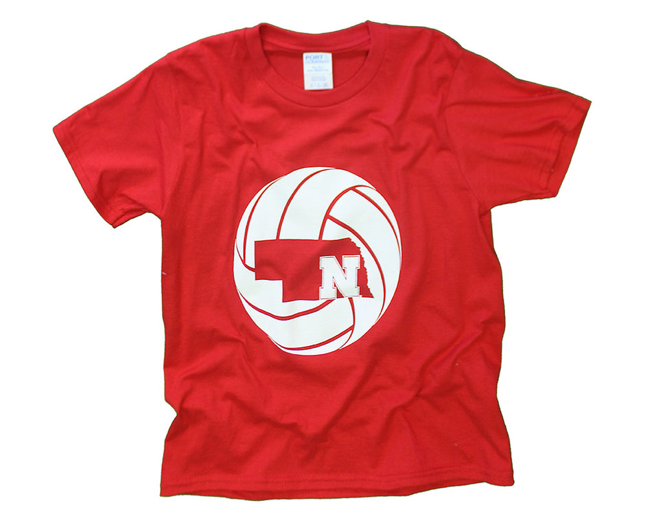 Youth Nebraska Volleyball State Tee