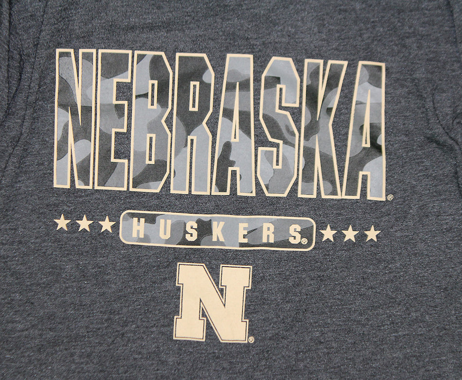 Youth Nebraska OHT Flint Camo LS Tee