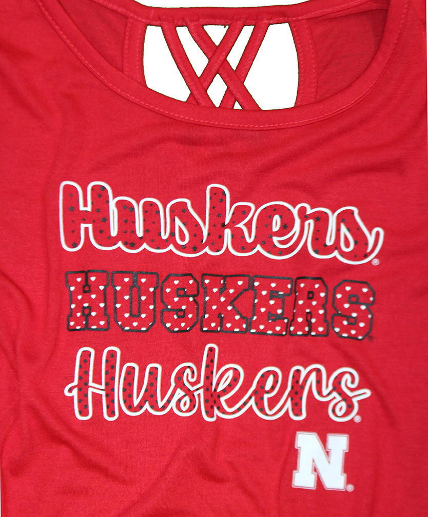 Youth Girls Huskers Huskers Huskers Strappy Tee