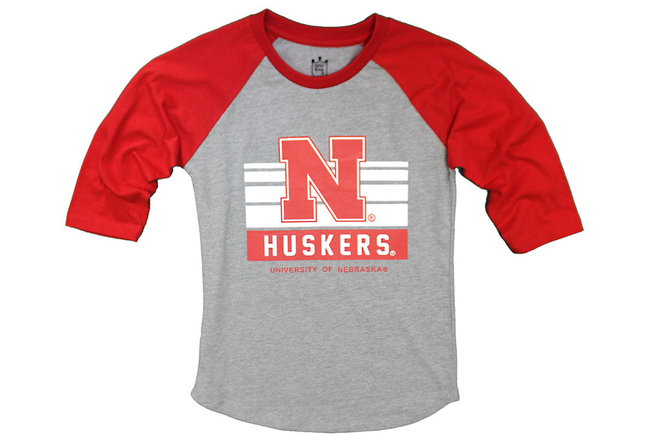Youth Boys Nebraska Bleachers Raglan Tee