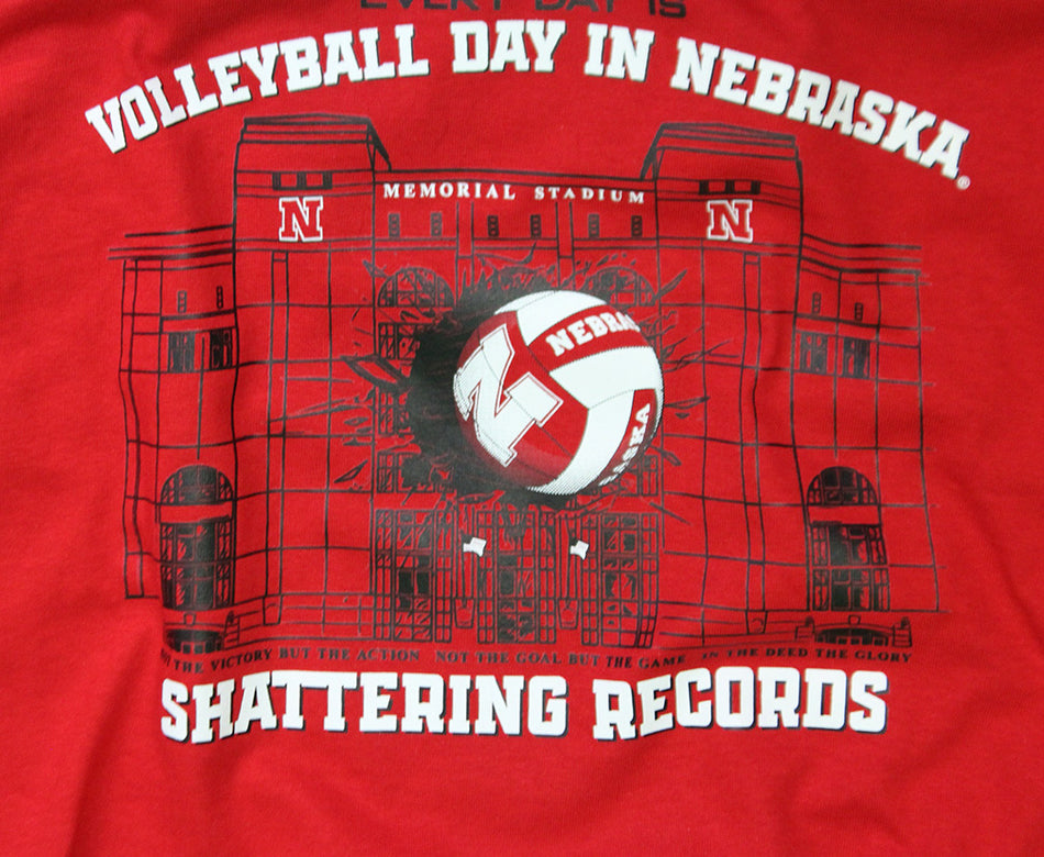 Youth Volleyball Day In Nebraska Shattering Records Tee