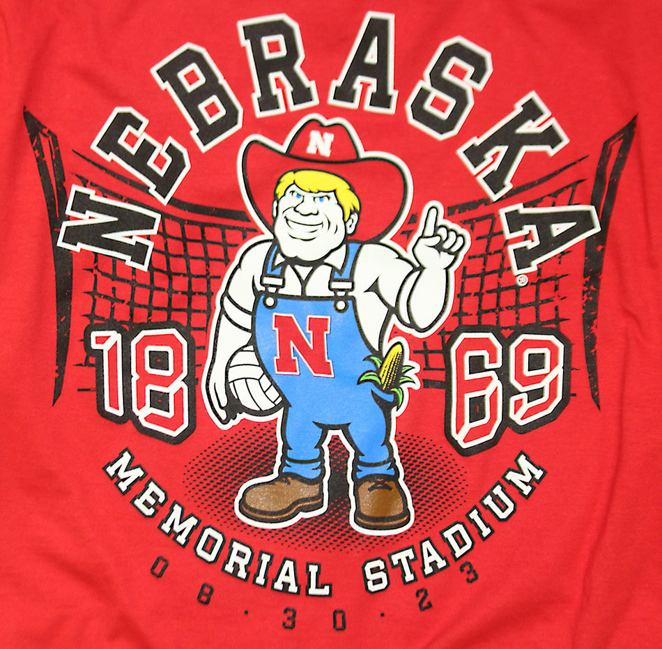 Youth Herbie Husker Volleyball Day Net Tee