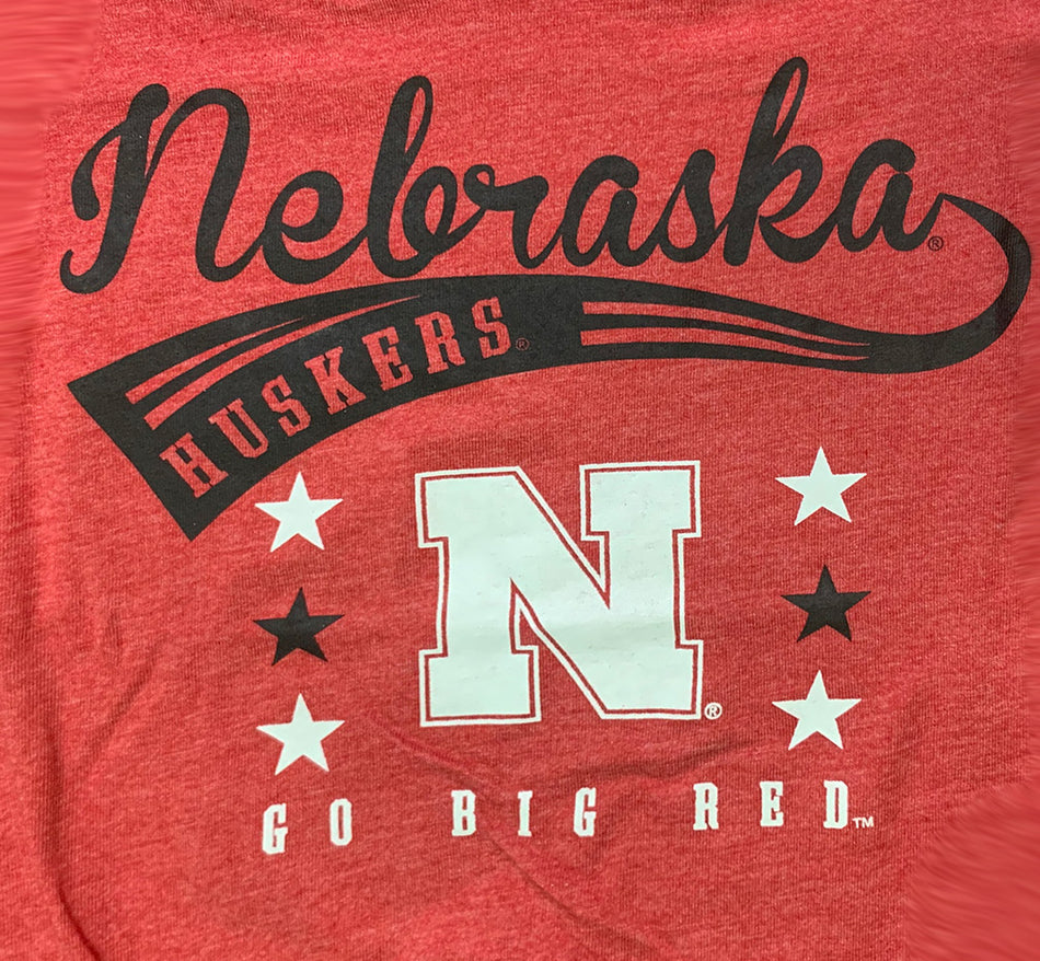 Youth Girls Oversized Nebraska Huskers Frontier Tee