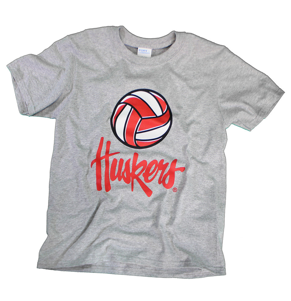 Youth Huskers Nebraska Volleyball Tee