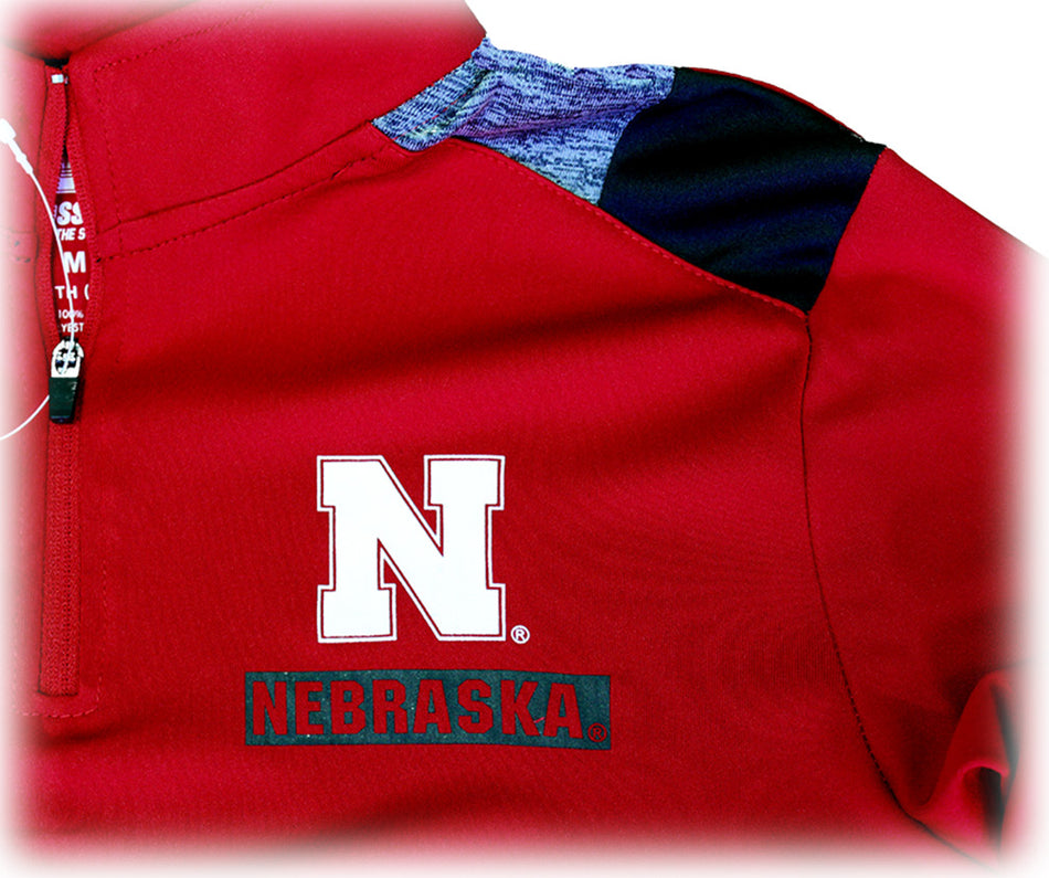 Huskers Youth Quarter Zip  Jacket