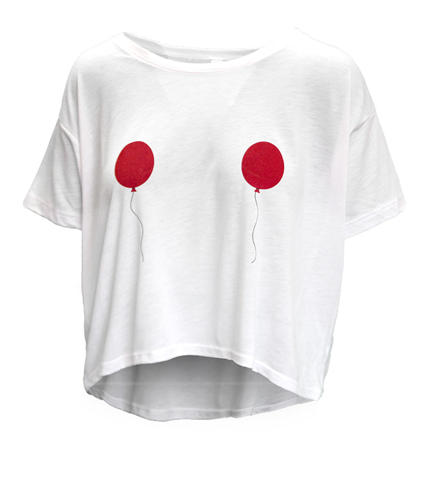 Womens Two Balloons Tee