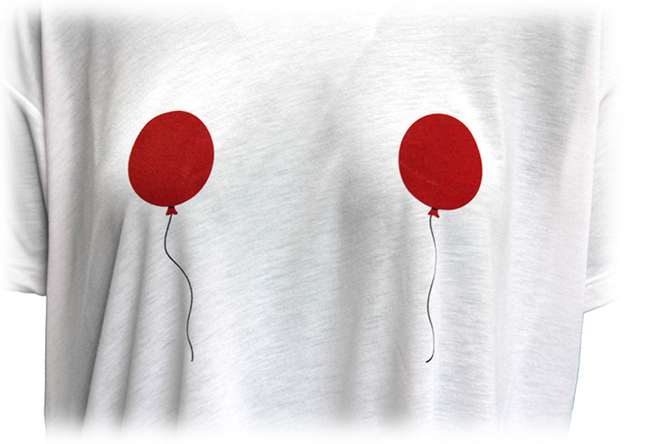Womens Two Balloons Tee