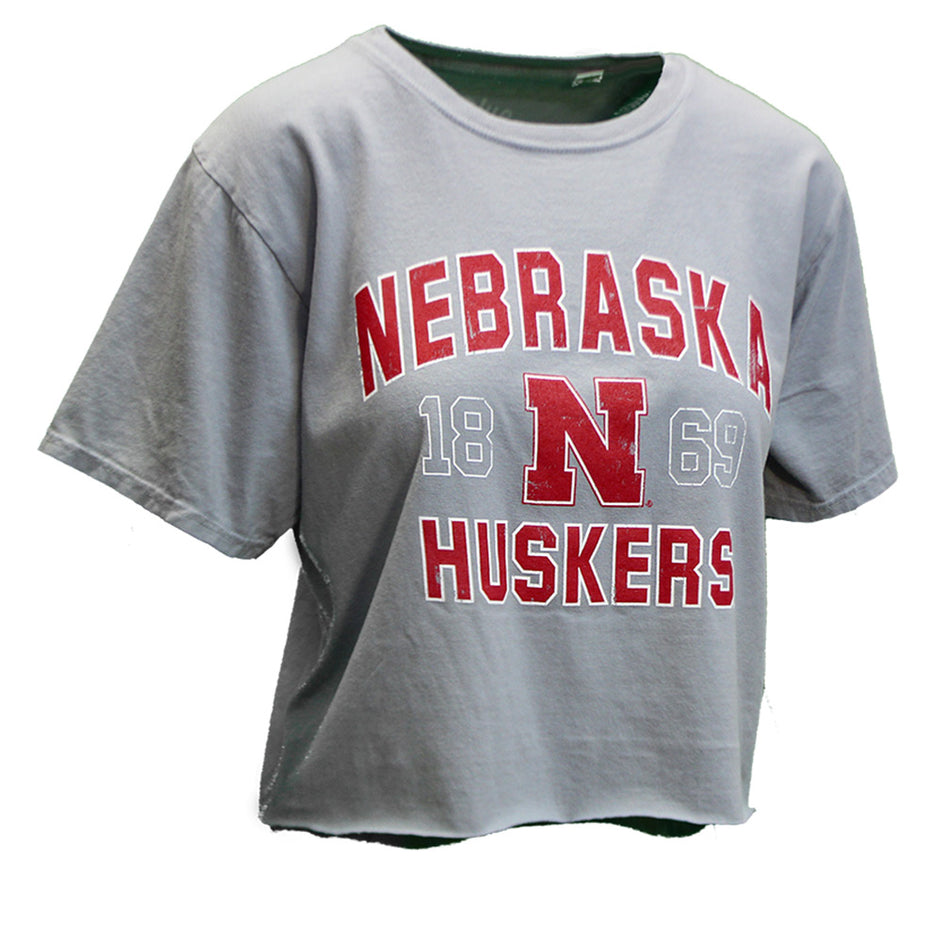 Womens Nebraska Huskers Mallam Crop Top
