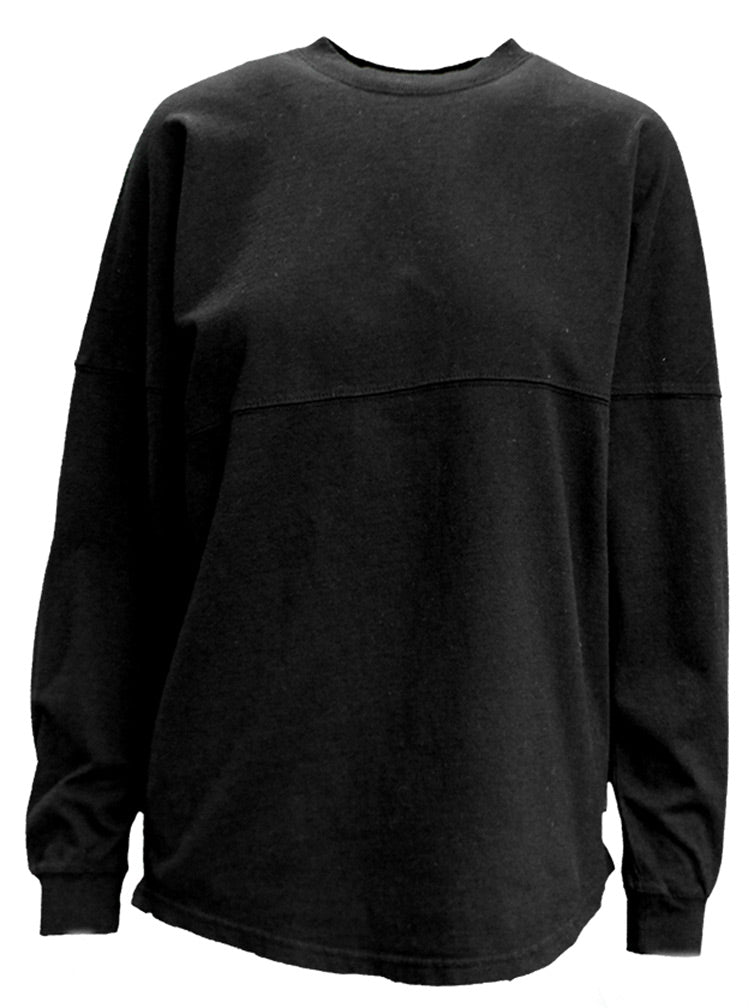 Womens Nebraska Huskers Crew Neck LS Tee