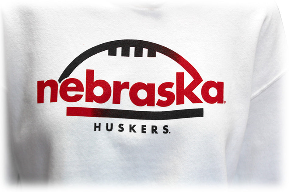Womens Brynn Cropped Nebraska Hoodie