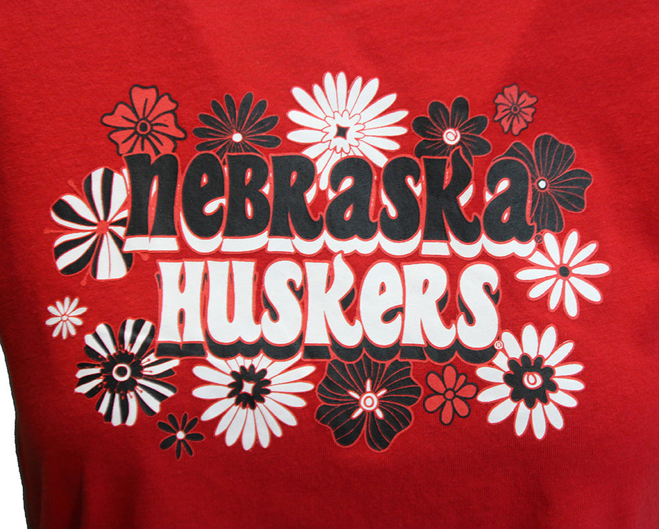 Womens Nebraska Huskers Bouquet Crop