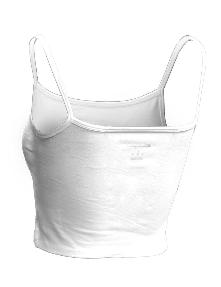 Womens Nebraska Fan Cropped Cami - Cream