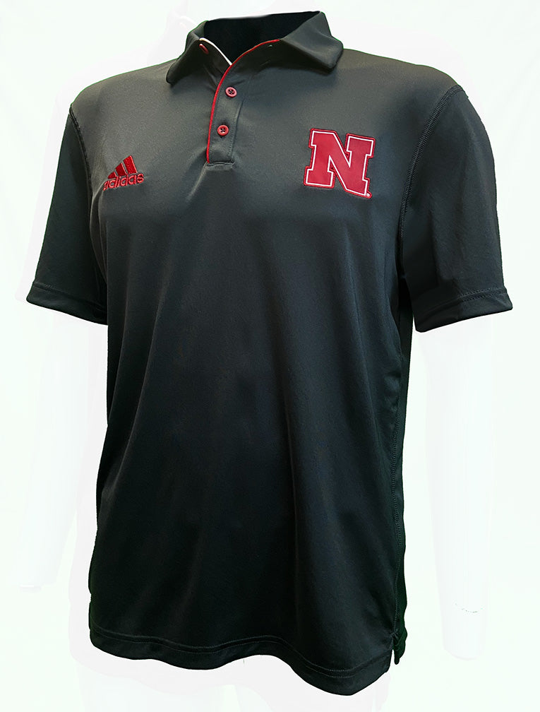 Adidas 2024 Nebraska Coaches Polo - Black