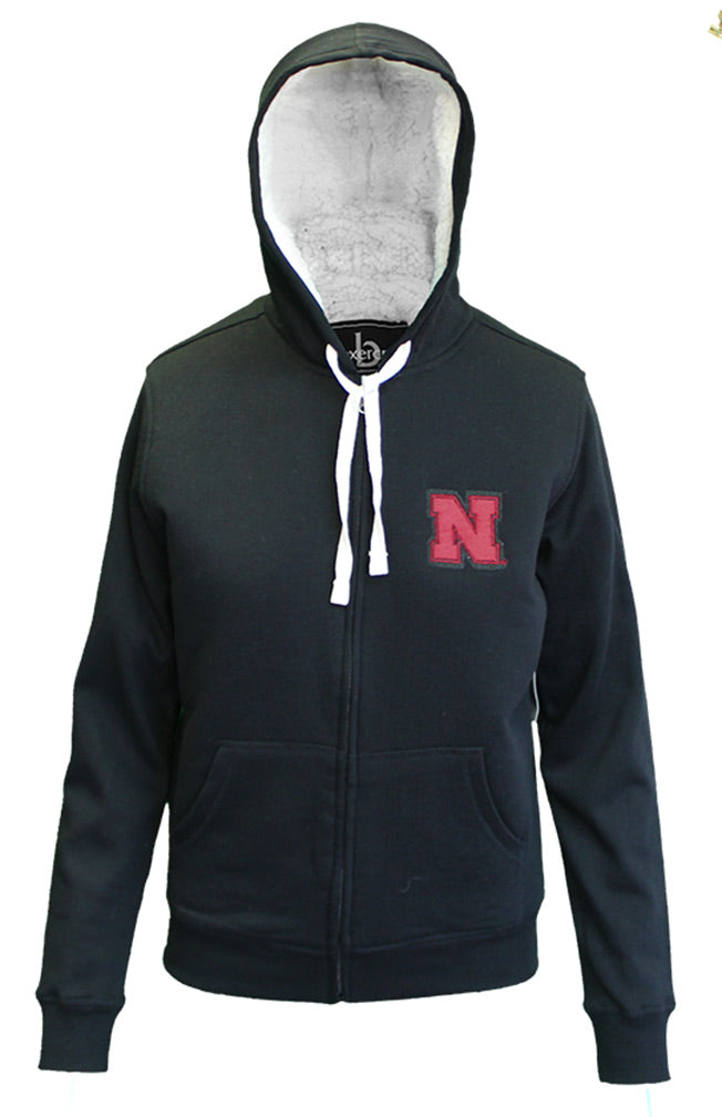 Ladies Nebraska Sherpa Lined Hoodie