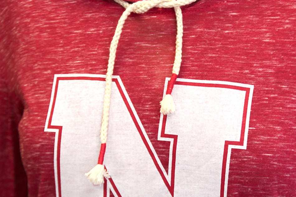 Husker Gals Speckled Swizzle Hoodie