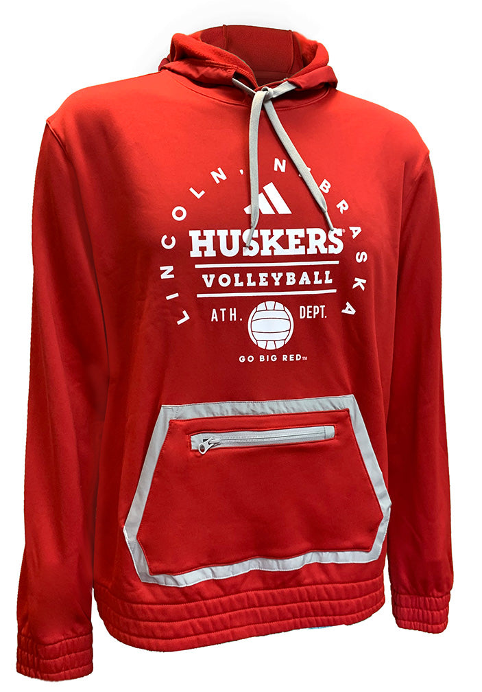 Adidas 2024 Team Issue Nebraska Volleyball All Around Locker Hoodie