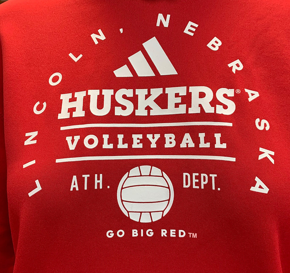 Adidas Womens 2024 Nebraska Volleyball All Around Team Issue Hoodie
