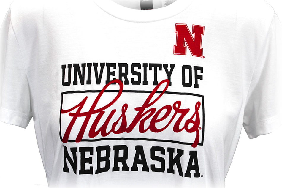 Adidas Ladies Nebraska Football Yola Tee