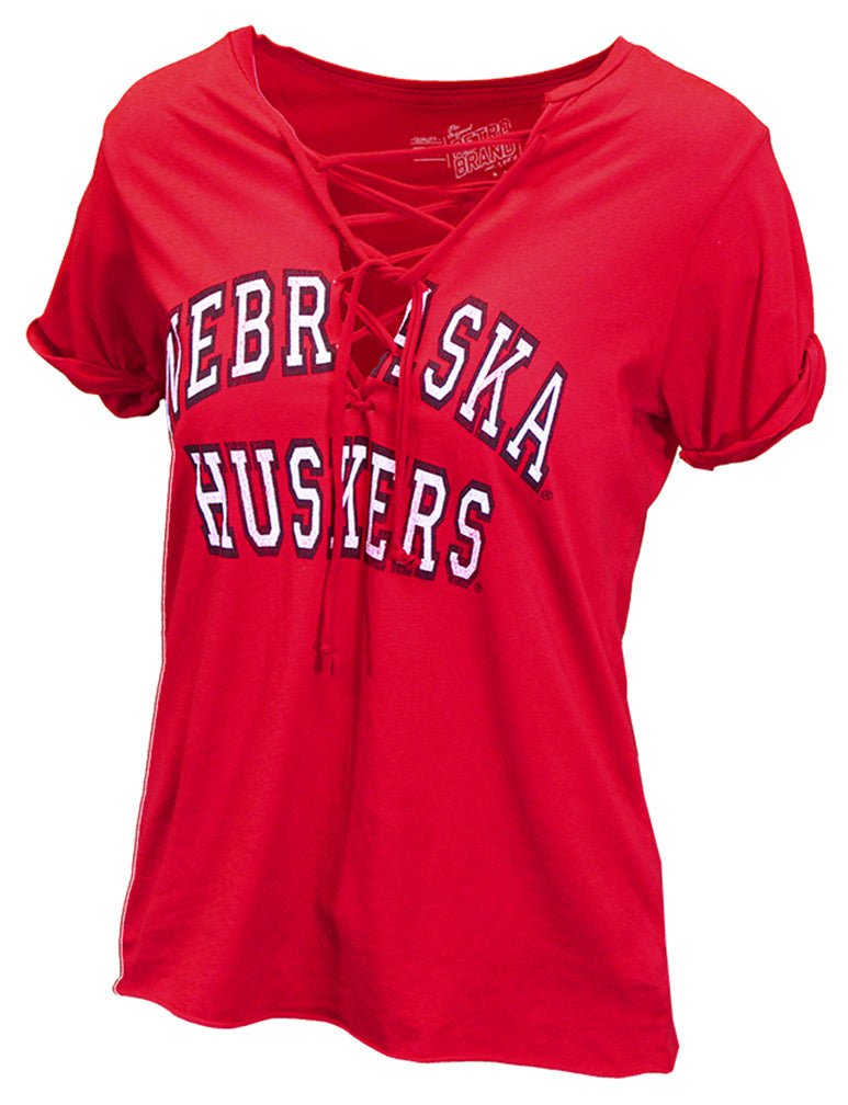 Lady Huskers Lace Up Tee