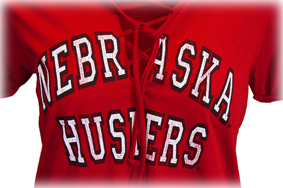 Lady Huskers Lace Up Tee