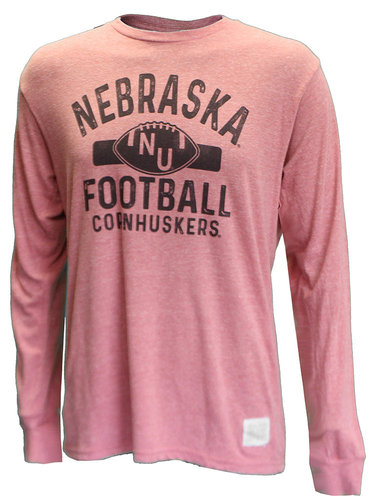 Nebraska Cornhuskers Football LS Mock Twist Tee