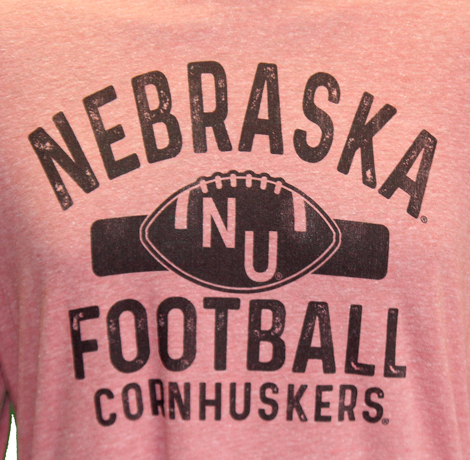 Nebraska Cornhuskers Football LS Mock Twist Tee