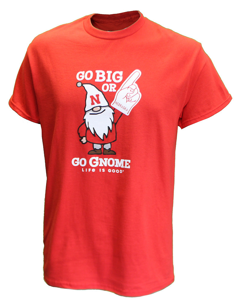 Nebraska Go Big Or Go Gnome Tee