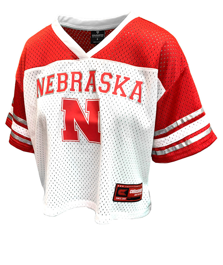 Ladies Nebraska Huskers Treasure Foil Football Jersey