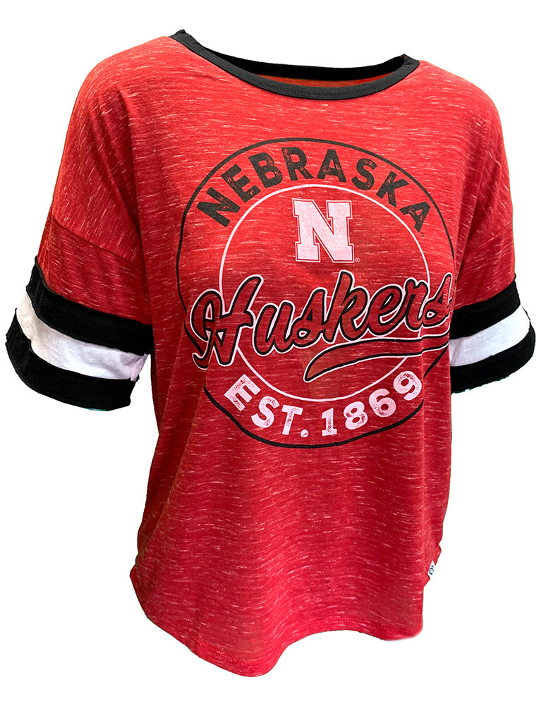 Womens Nebraska Huskers Adventure Tee