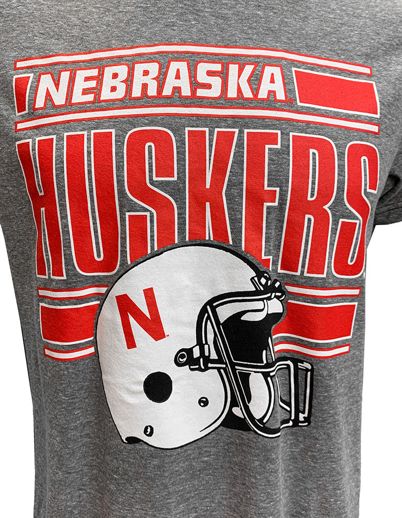 Nebraska Huskers Retro Helmet Triblend