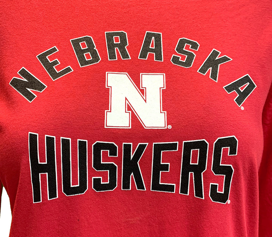Womens Nebraska Huskers LS Core Tee
