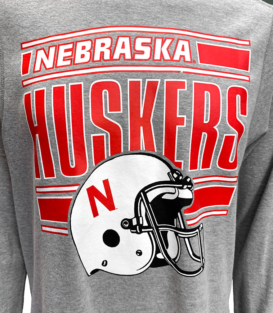 Nebraska Huskers 90's Helmet Retro Crew