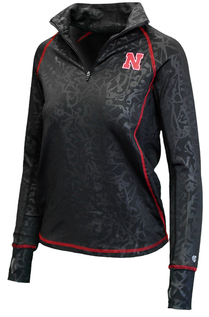 Lady Huskers Tonal Quarter Zip