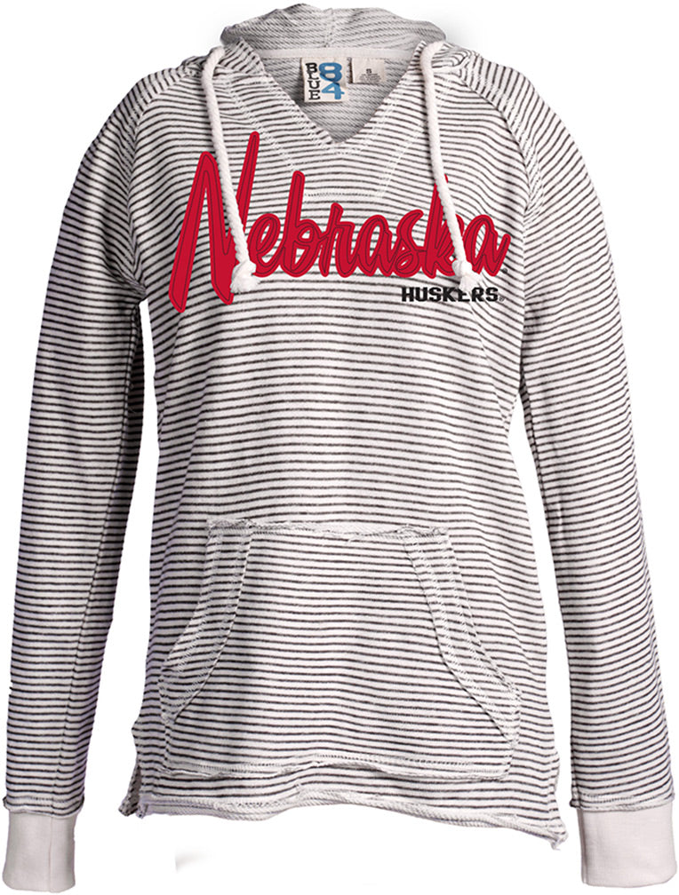 Nebraska Huskers Striped Terry Hoodie