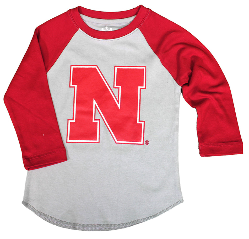 Kids Nebraska N Baseball Tee