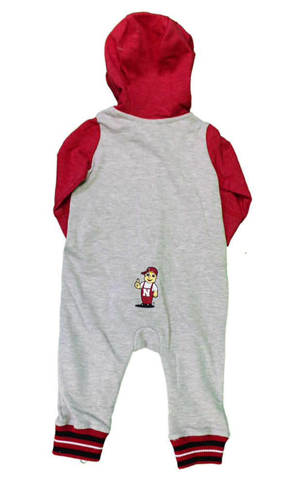 Nebraska Hooded Romper Onesie