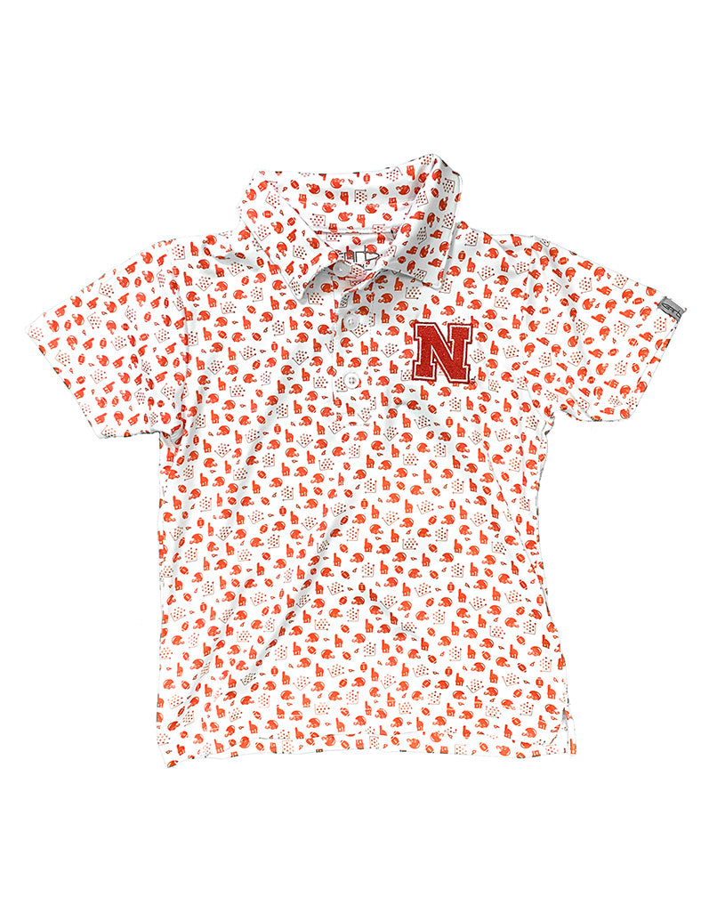 Toddler's Nebraska Football Strategy Polo