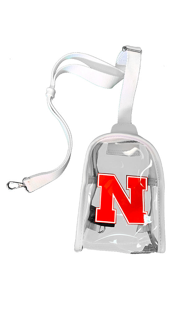 Clear Nebraska Sling Stadium Purse