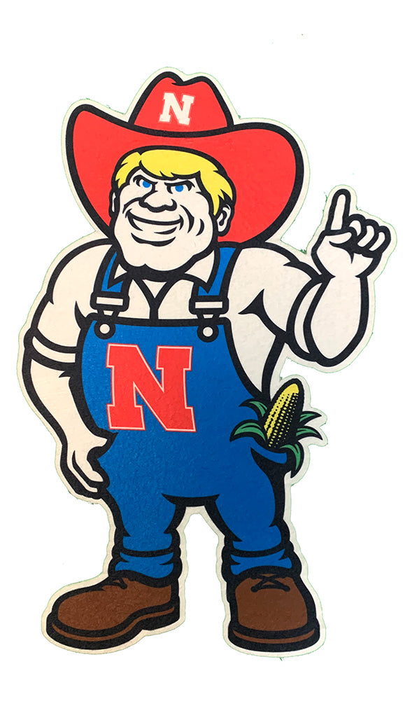 Herbie Husker Mascot Cut Out Pennant
