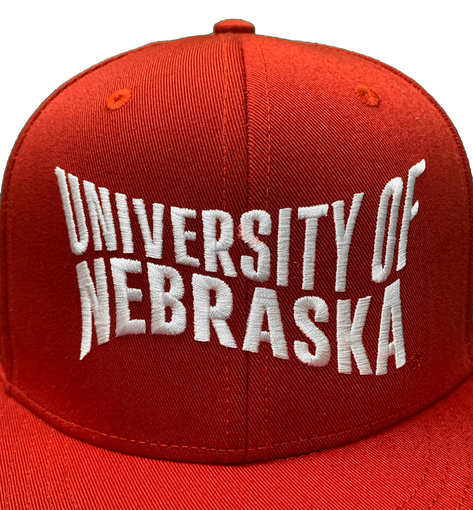 Adidas 2024 Wavy University Of Nebraska Flat Brim Snap