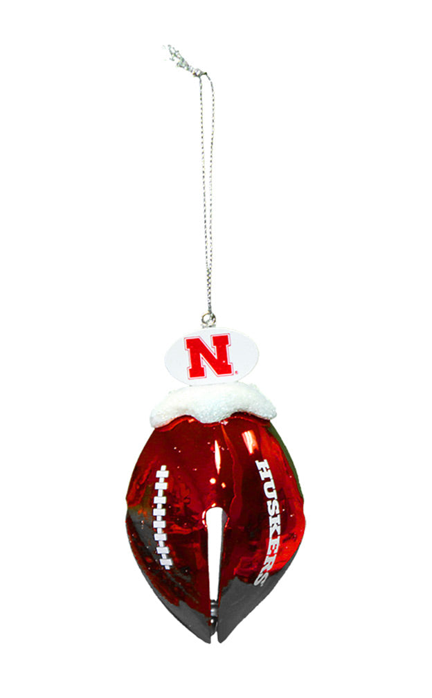 Huskers Football Bell Ornament