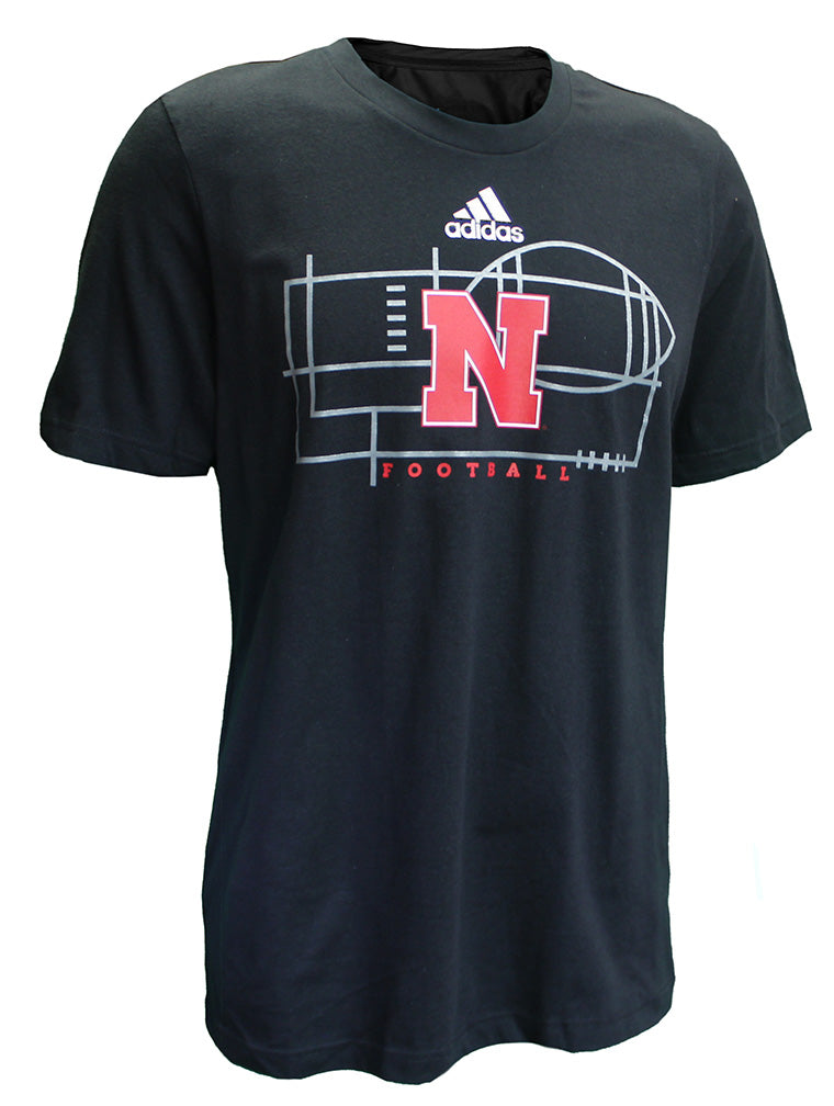 Adidas Nebraska Football Locker Lines Tee