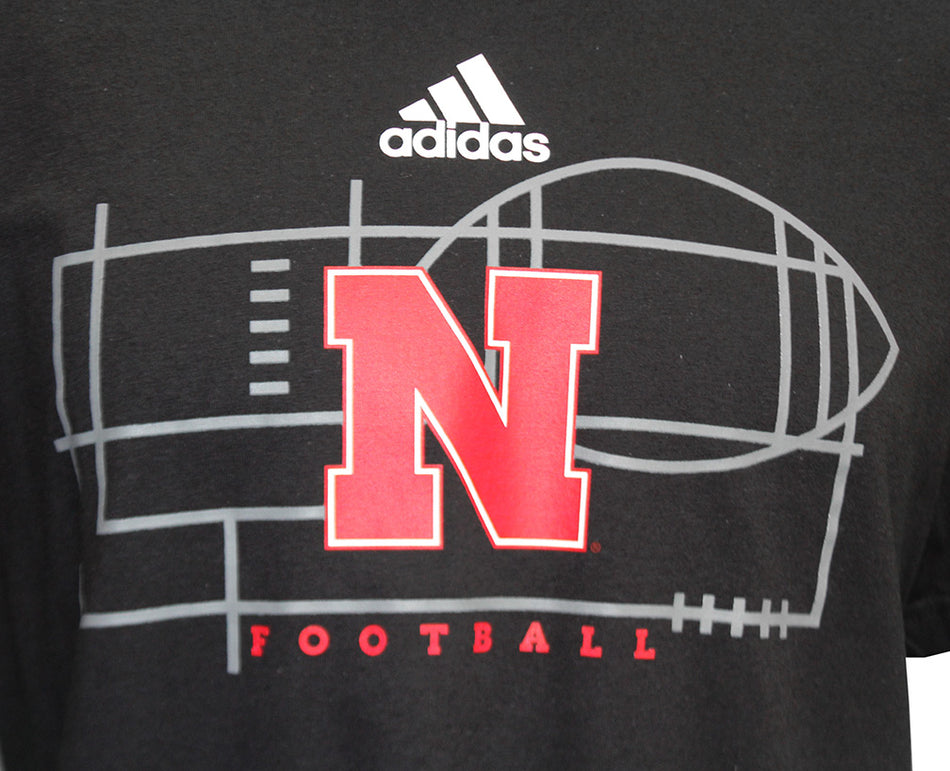 Adidas Nebraska Football Locker Lines Tee