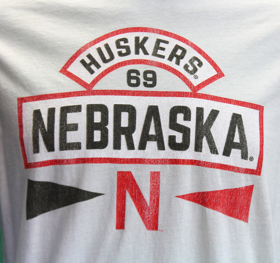 Nebraska N Huskers Retro Brand Tee
