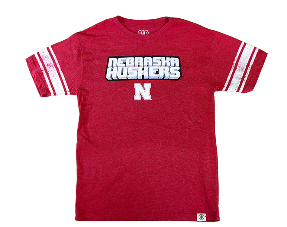Youth Nebraska Huskers Minecraft Jersey Tee