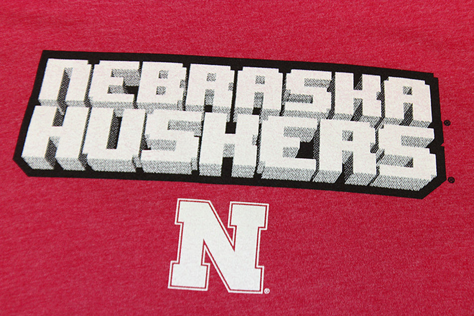 Youth Nebraska Huskers Minecraft Jersey Tee